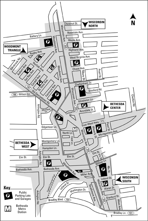 Bethesda Arts & Entertainment District Map
